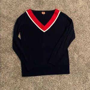 Banana Republic Navy V-neck Sweater